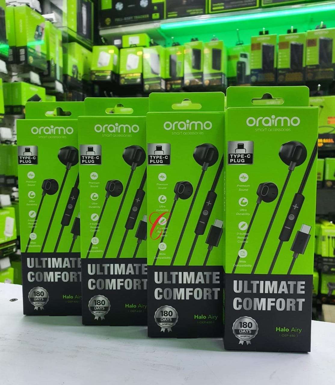 Oraimo Type C Earphones